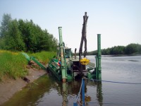 Разбор дамбы в проливе Невельского. Июль 2011г.