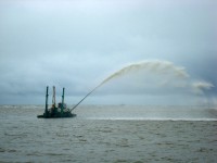 Дноуглубительные работы. Байдарацкая губа Карского моря. Август 2012.