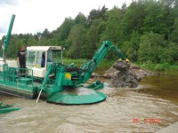 Углубление акватории для обеспечения подхода малых судов. Лен.область. Июль 2012.